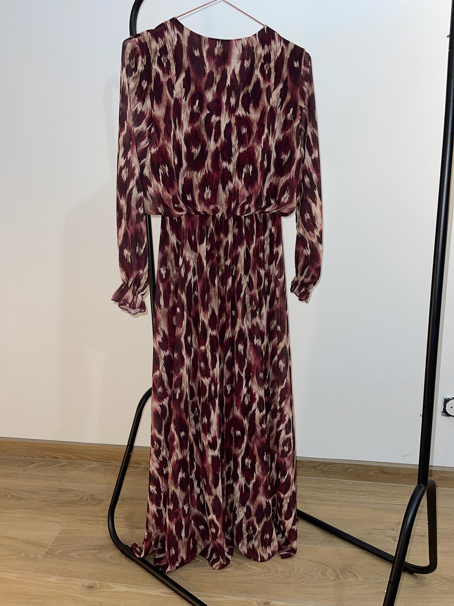 Robe longue léopard