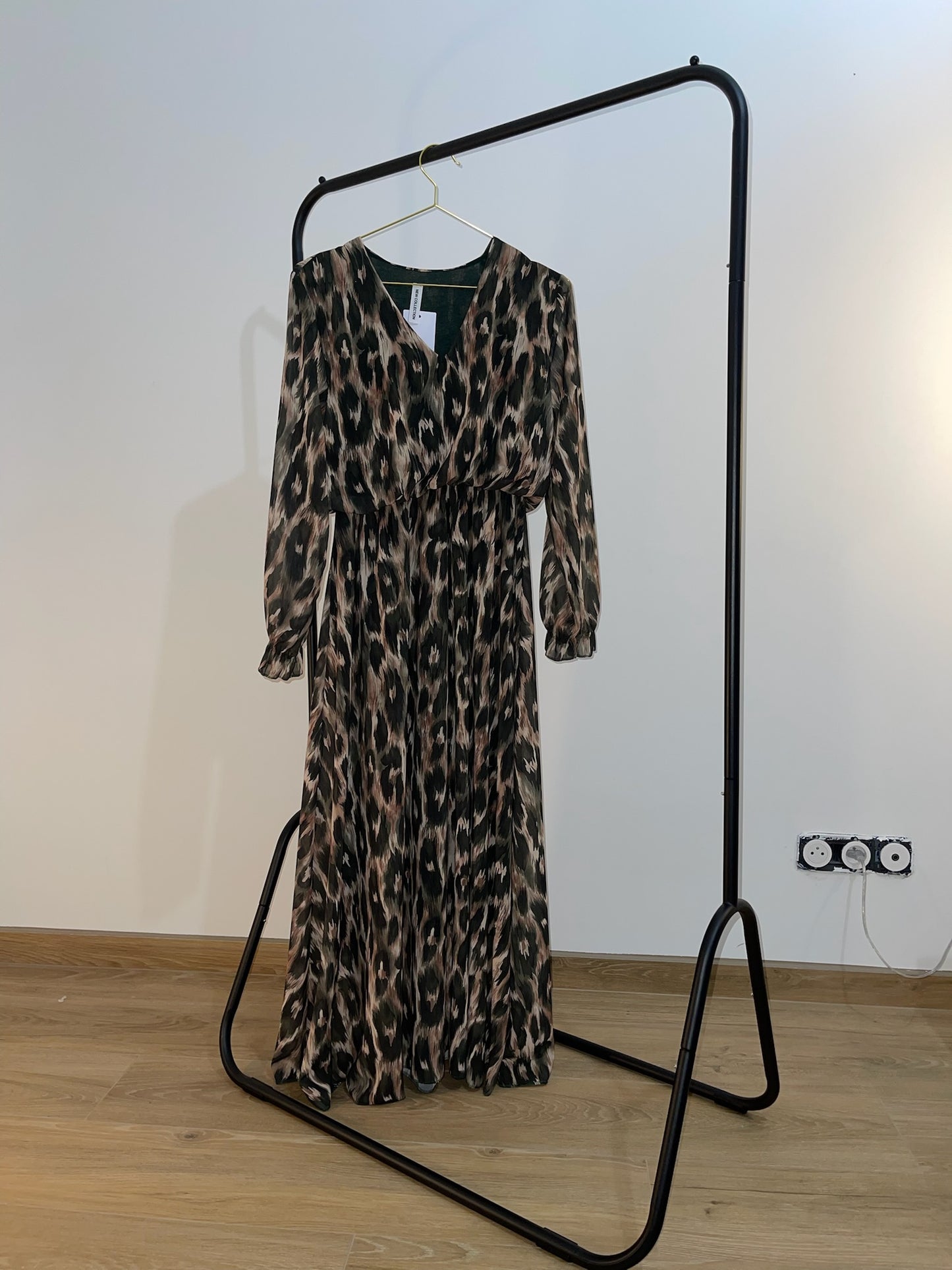 Robe longue léopard